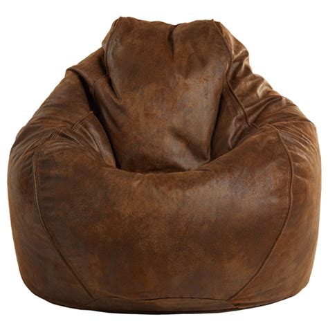 fake leather bean bag chairs|vintage leather bean bag chair.